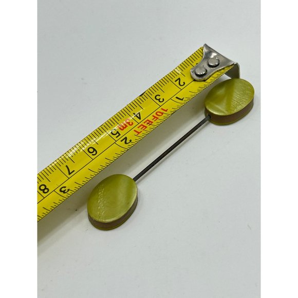 Art Deco Jabot Pin Vintage Antique Plastic Celluloid Collectible Accessories - Picture 6 of 6